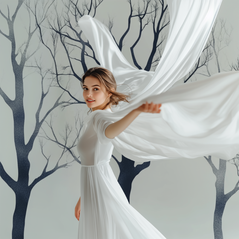 Papier peint arbre graphique modele