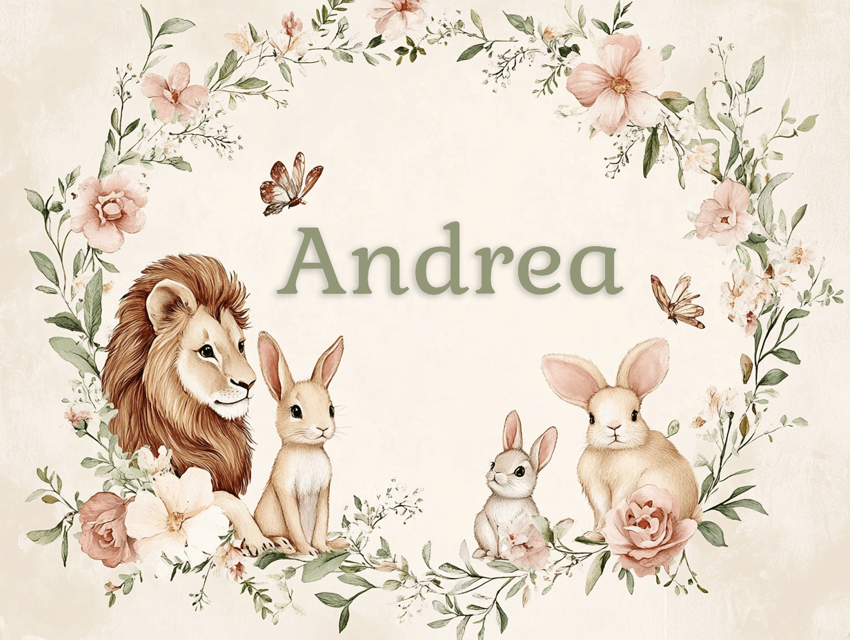 Papier Peint Prénom Couronne Fleurs