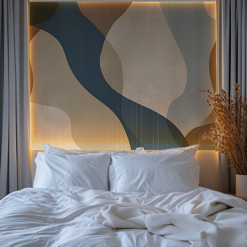 Papier peint panoramique abstrait chambre chambre premium