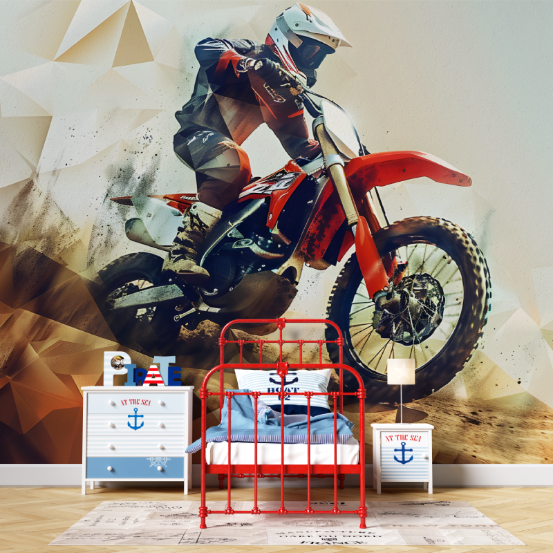 Papier peint garcons moto chambre garcon567