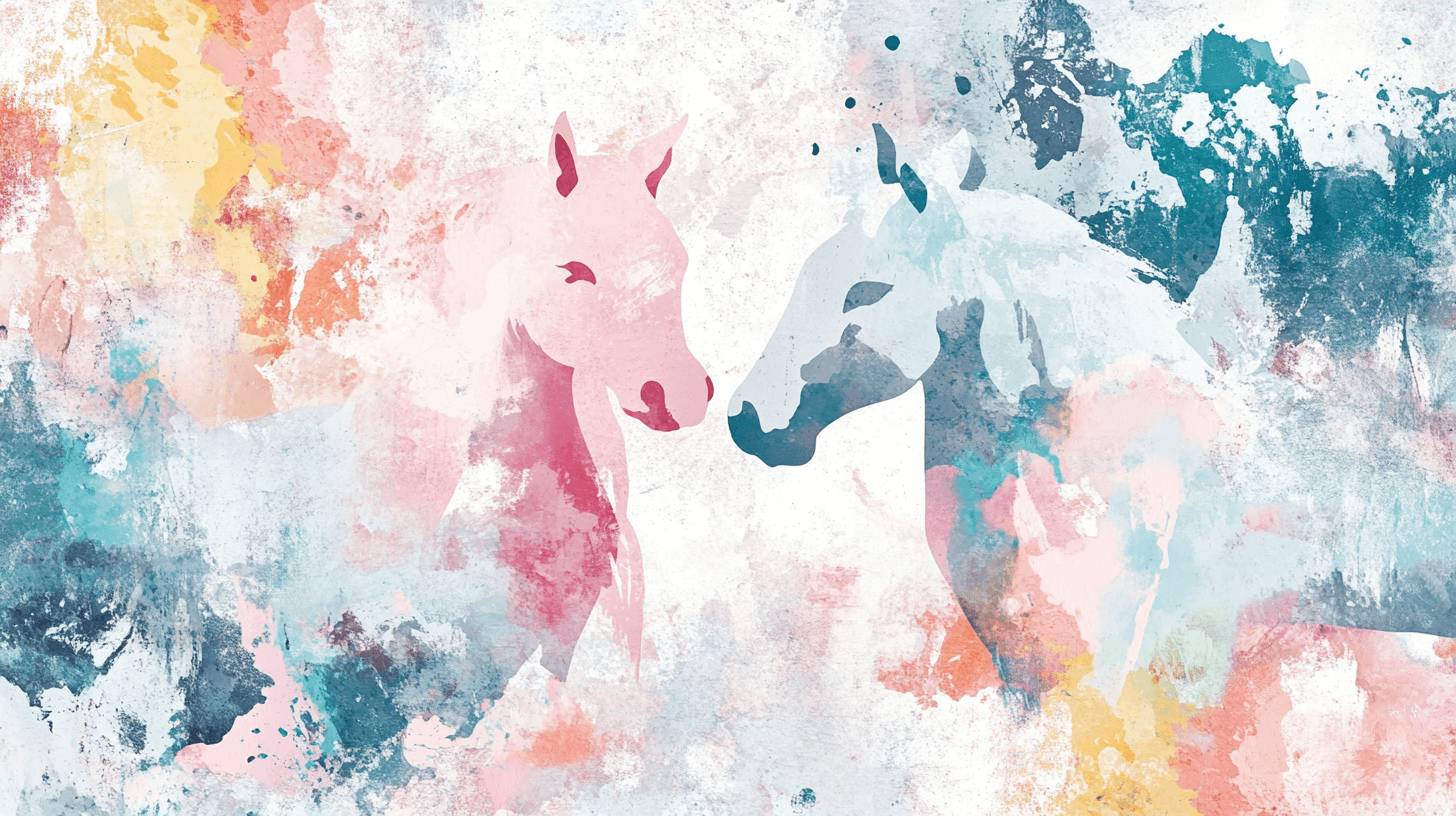 Papier Peint Licorne Fille Animation 3D