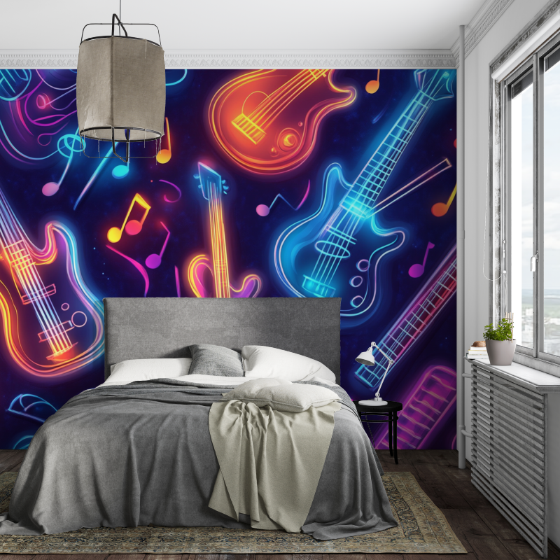 Frise papier peint musique piece ados