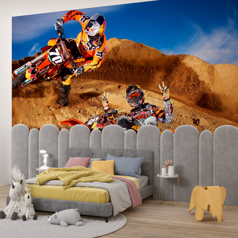 Papier peint avec moto ktm garcon345