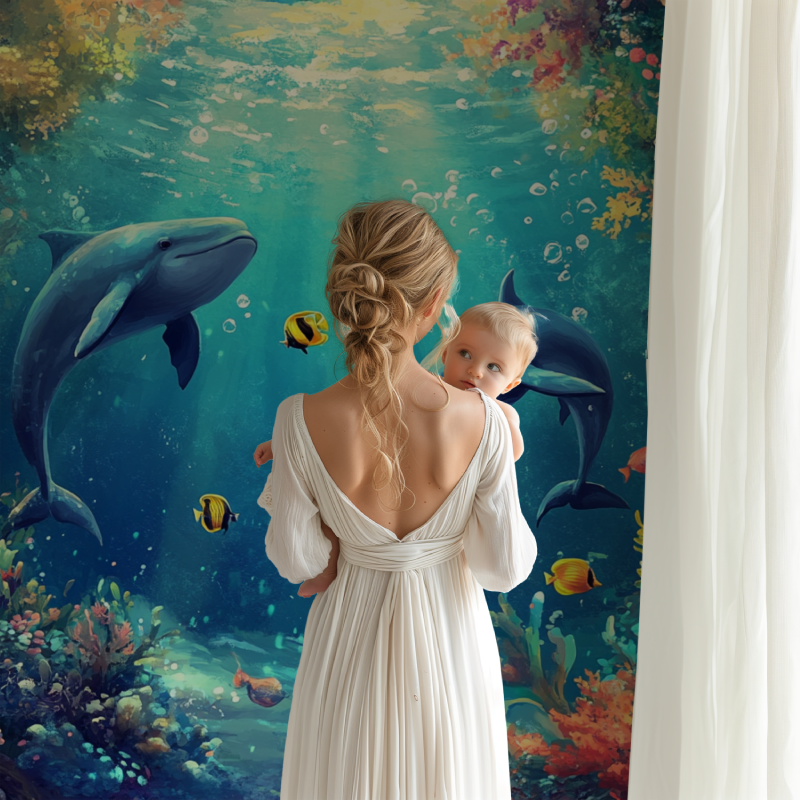 Papier peint marin aventure oceanique bb123