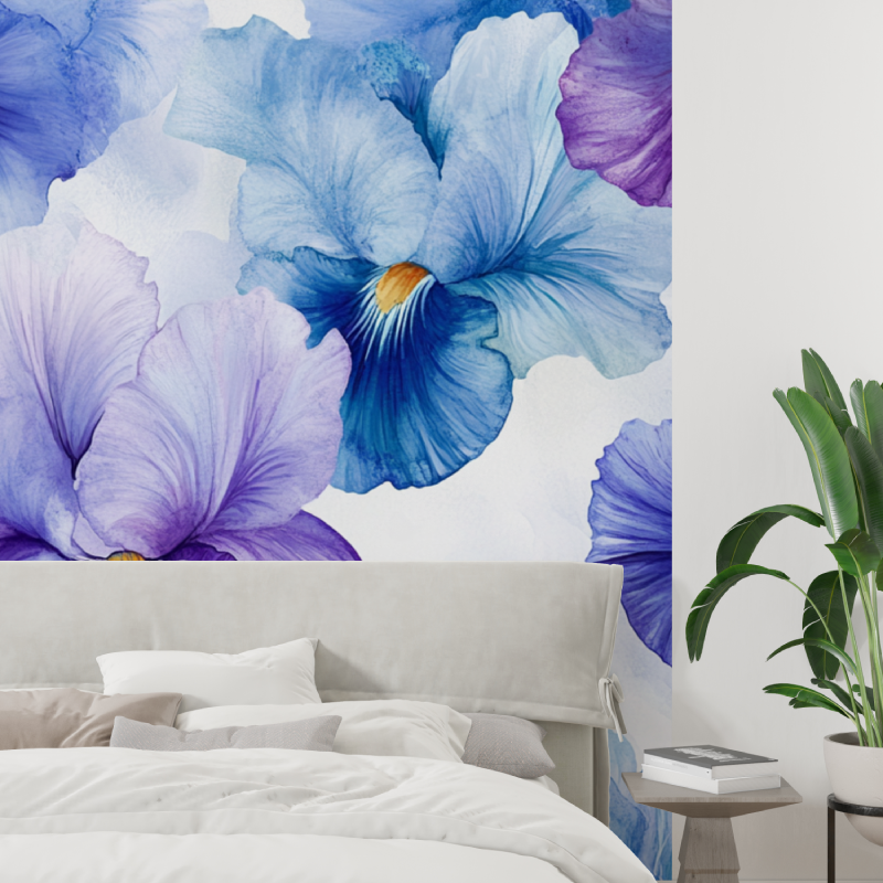 Papier peint fleur diris tapisserie tendance