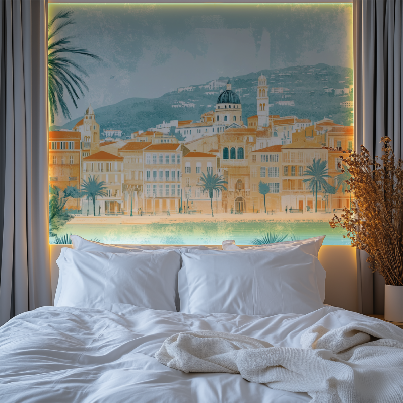 Papier peint vintage nice chambre premium