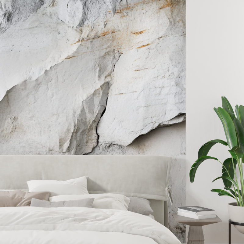 Papier peint pierre trompe l oeil tapisserie tendance