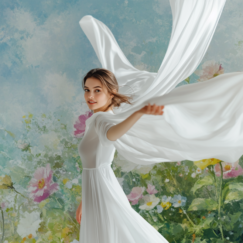 Papier peint fleur de jardin modele