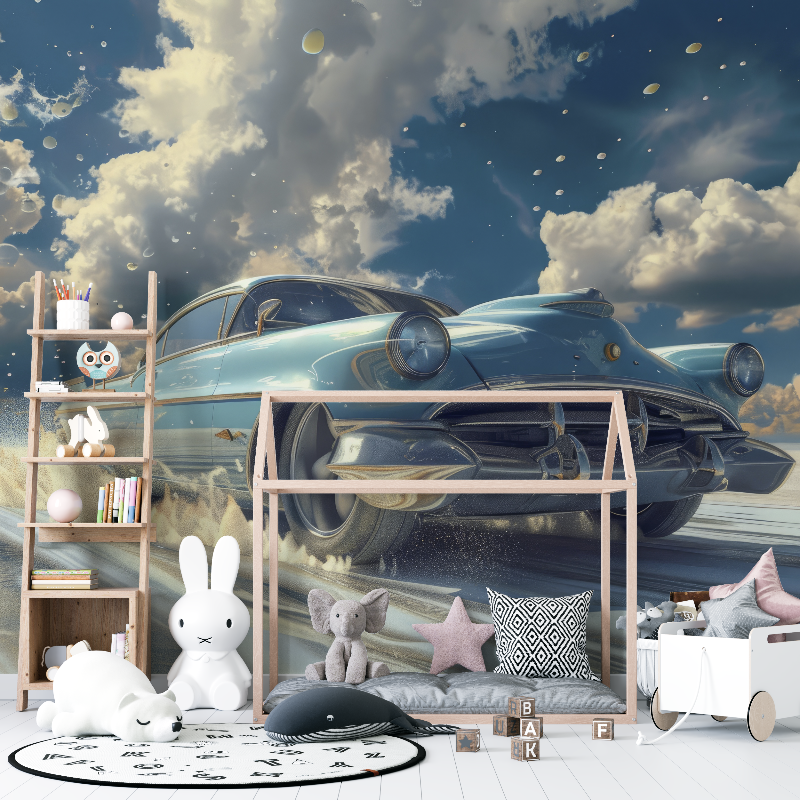 Papier peint voiture vintage 12