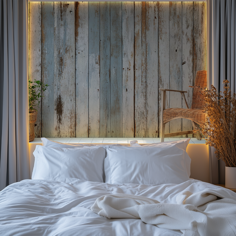 Trompe loeil porte papier peint chambre premium