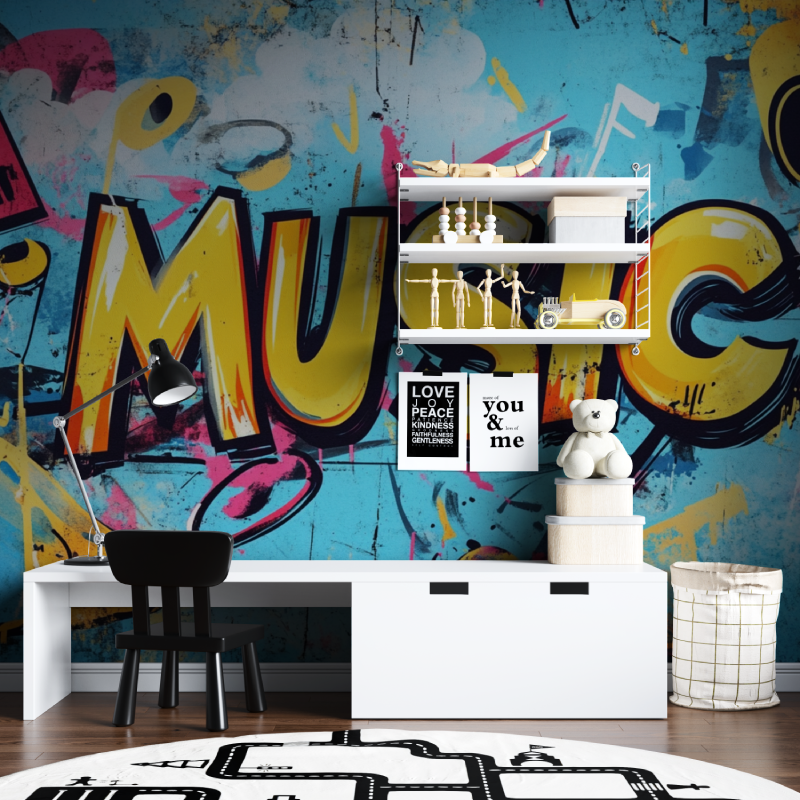 Papier peint cool graff tapisserie chambre ados