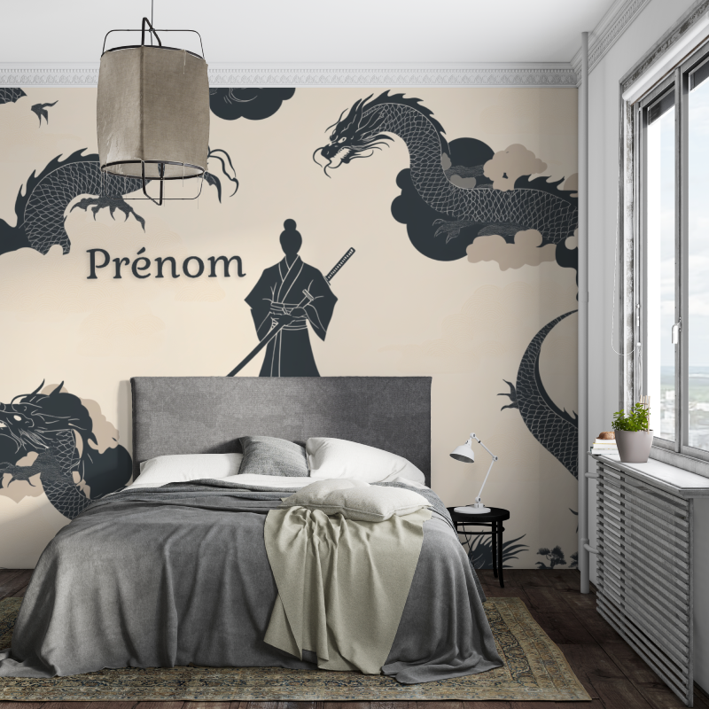 Papier peint prenom ado japon piece ados