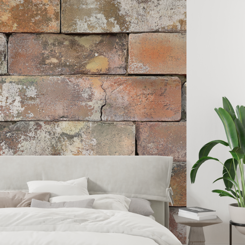 Papier peint terracotta effet m...exture tapisserie tendance