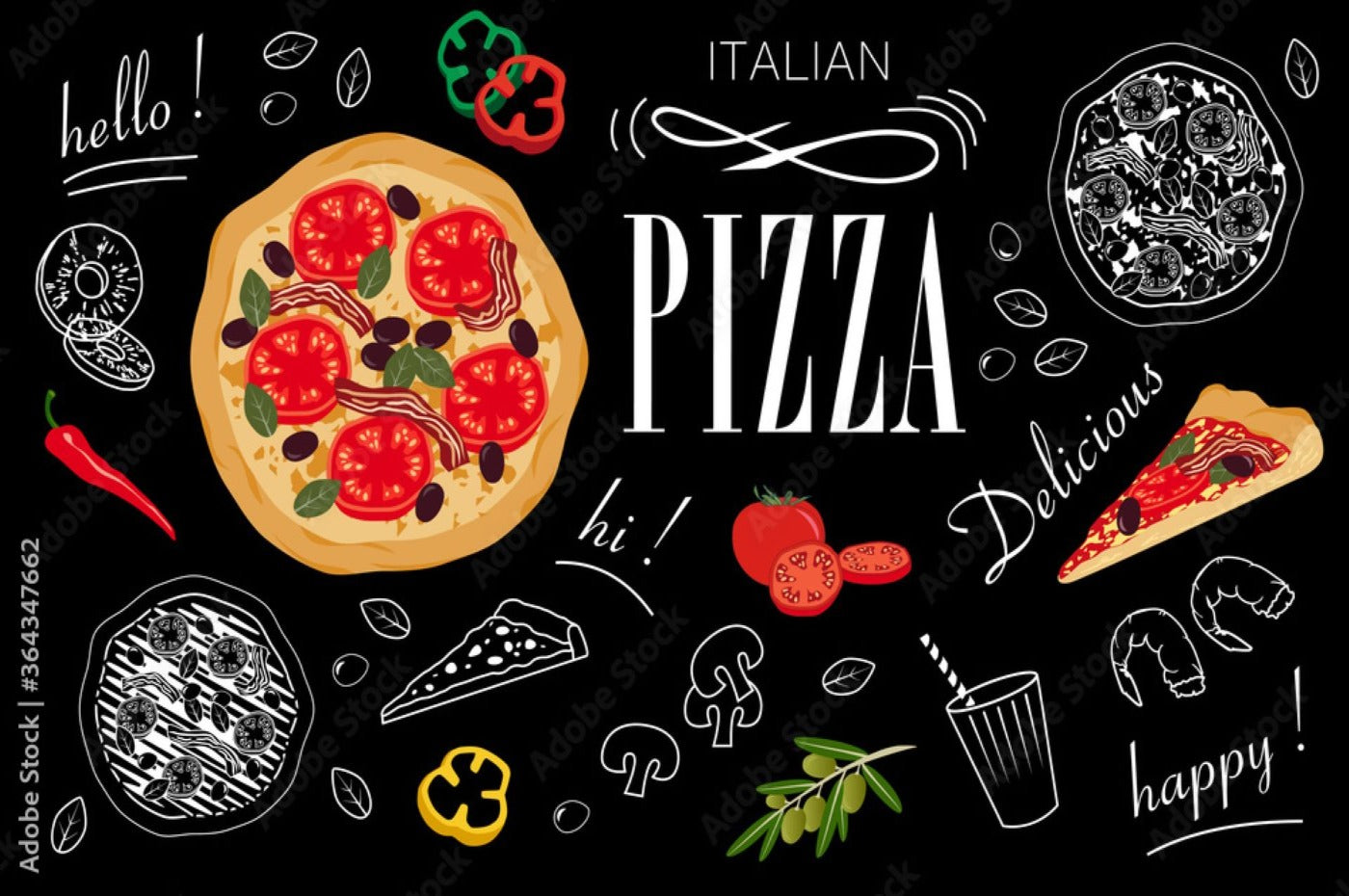 Papier Peint Pizzeria