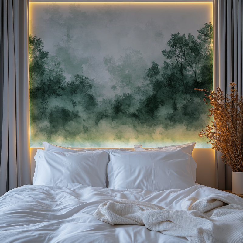 Papier peint arbre haut chambre premium