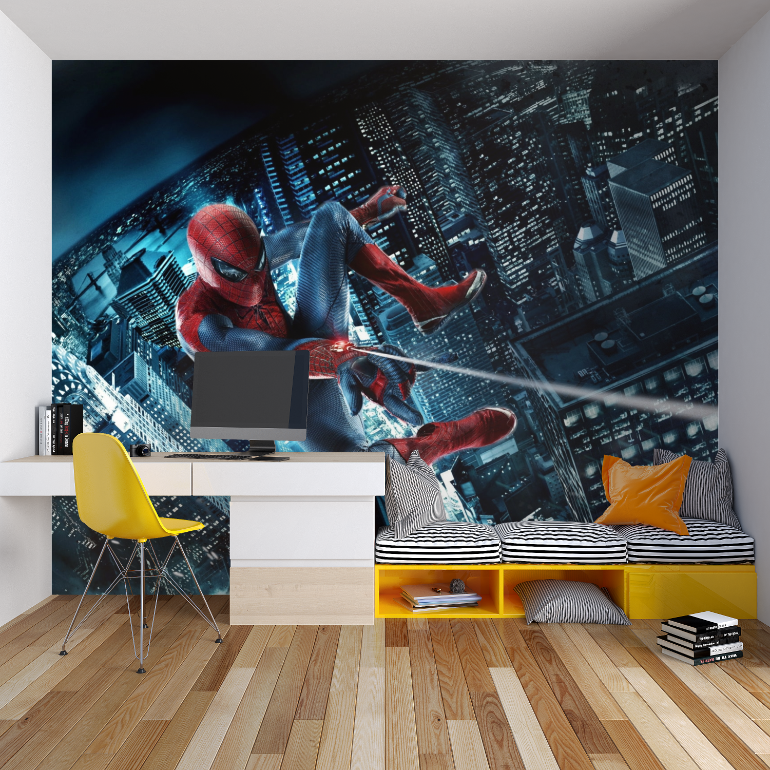 Papier Peint Spiderman Chambre Enfant - tapisserie spiderman