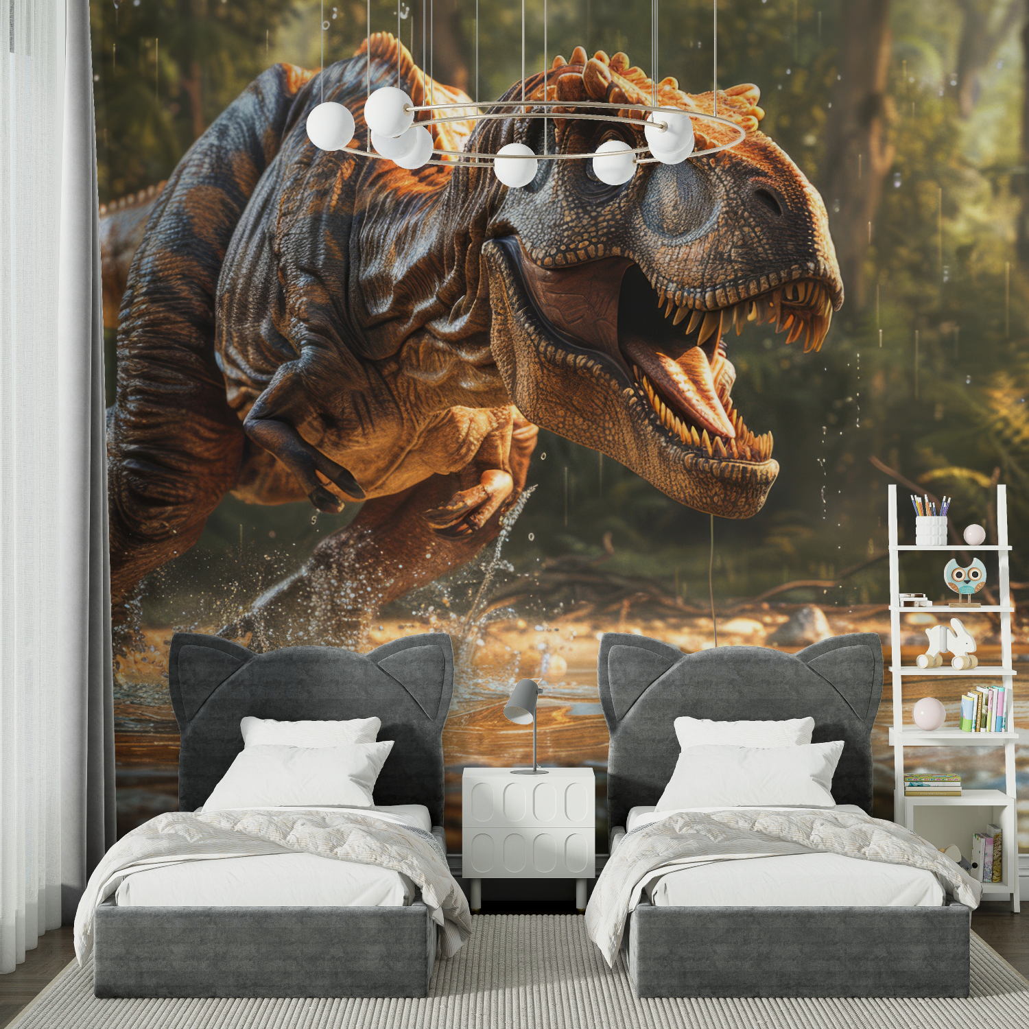 Papier Peint Tyrannosaurus rex à l'état sauvage - tapisserie spiderman