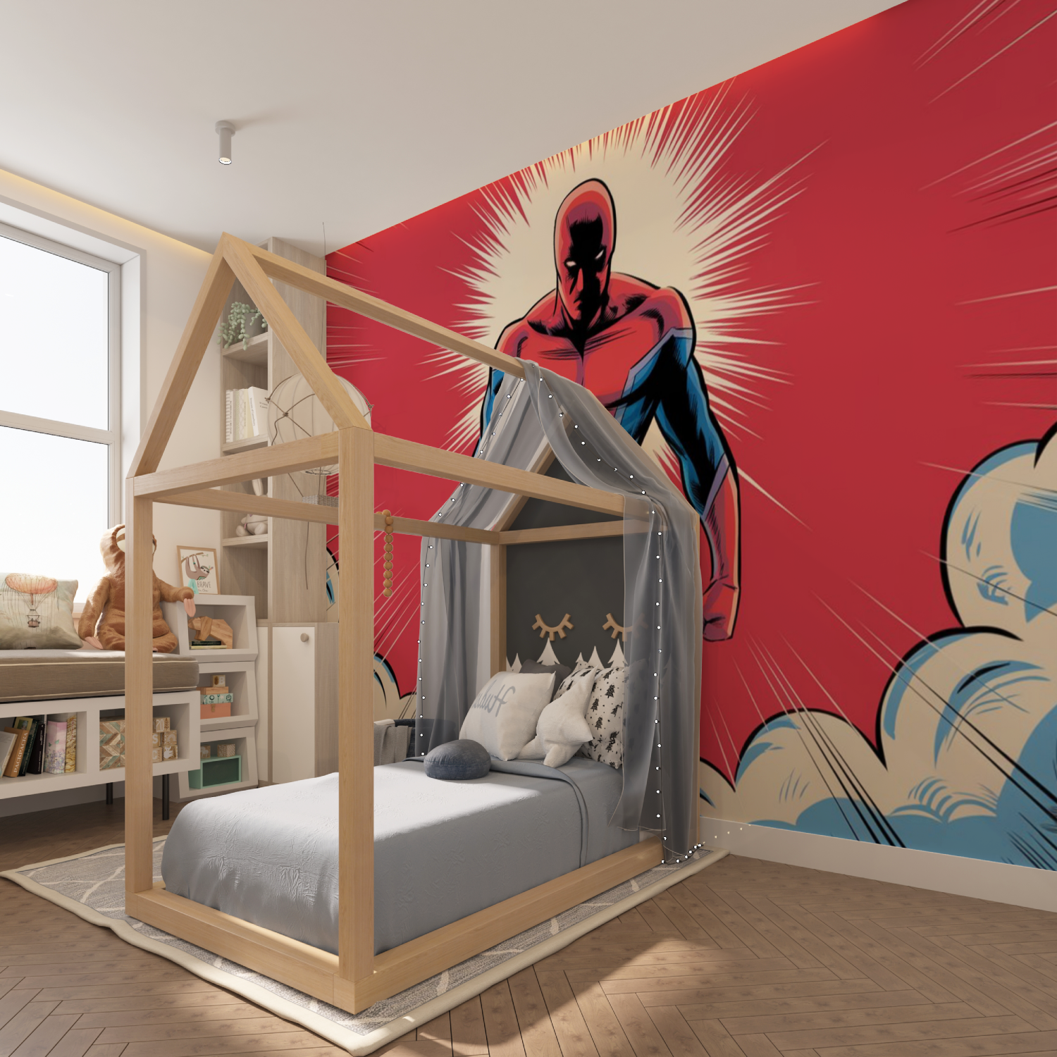 Papier Peint Spiderman Vieux Comicbook - tapisserie hero