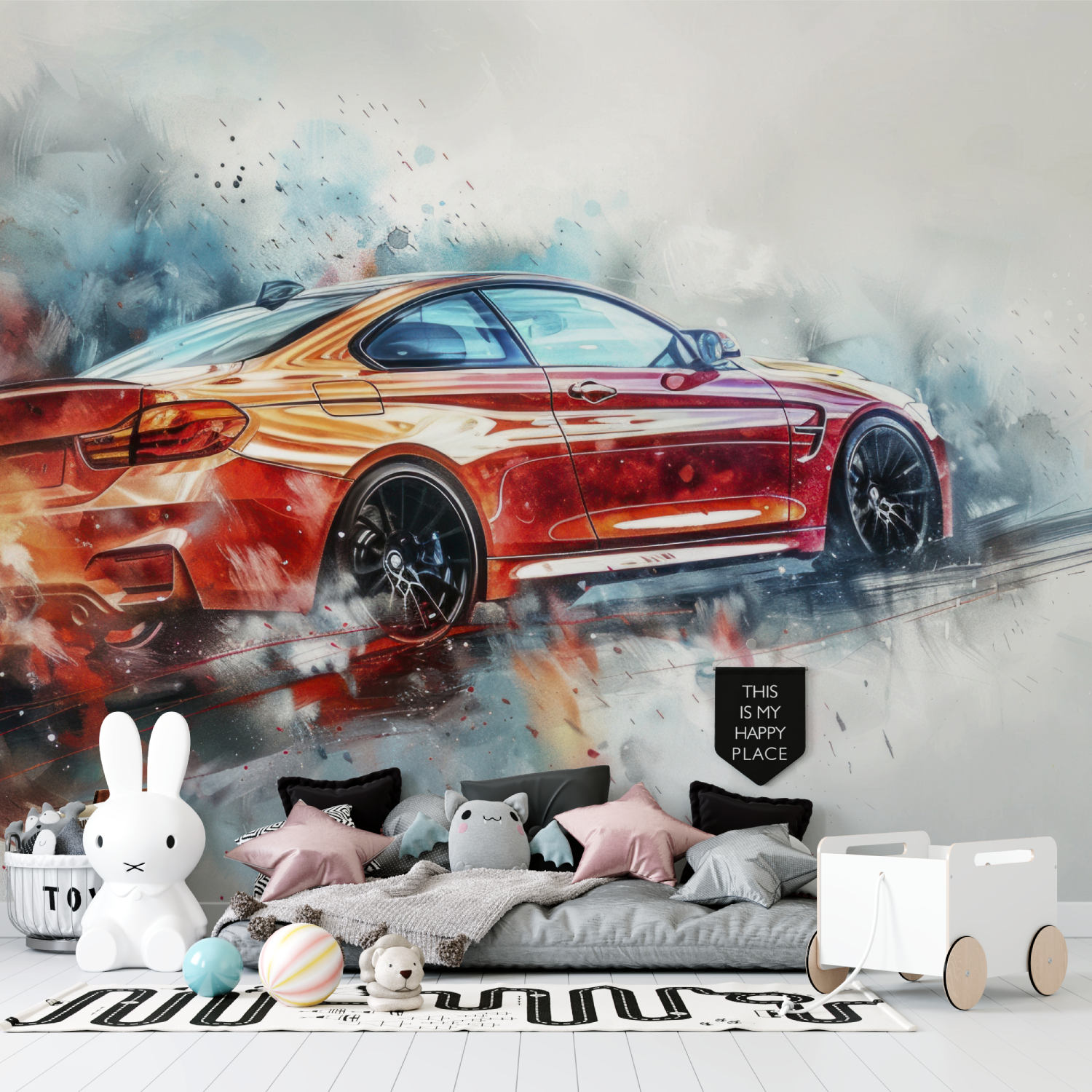 Papier peint BMW - chambre de garçon