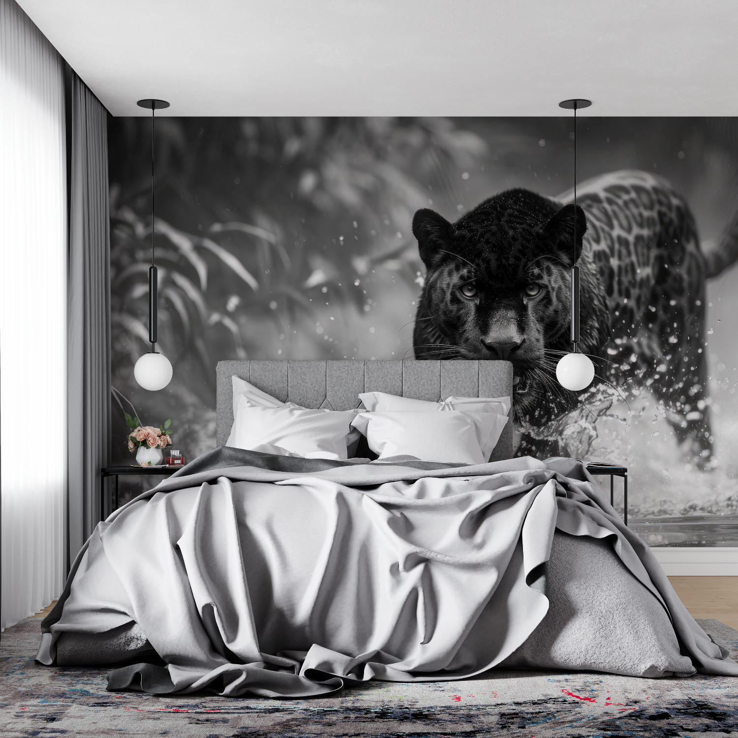 Papier Peint Panthère Noire - 4murs