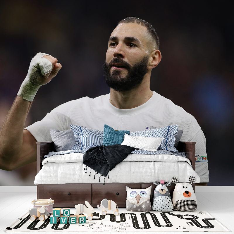 Papier peint foot benzema tapisserie pour ado