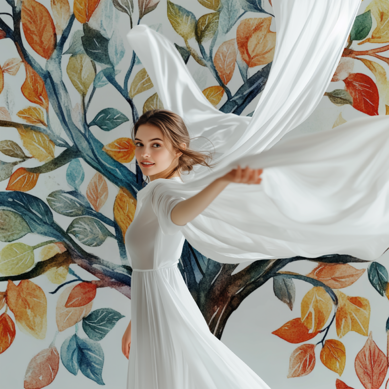 Papier peint arbre genealogique modele