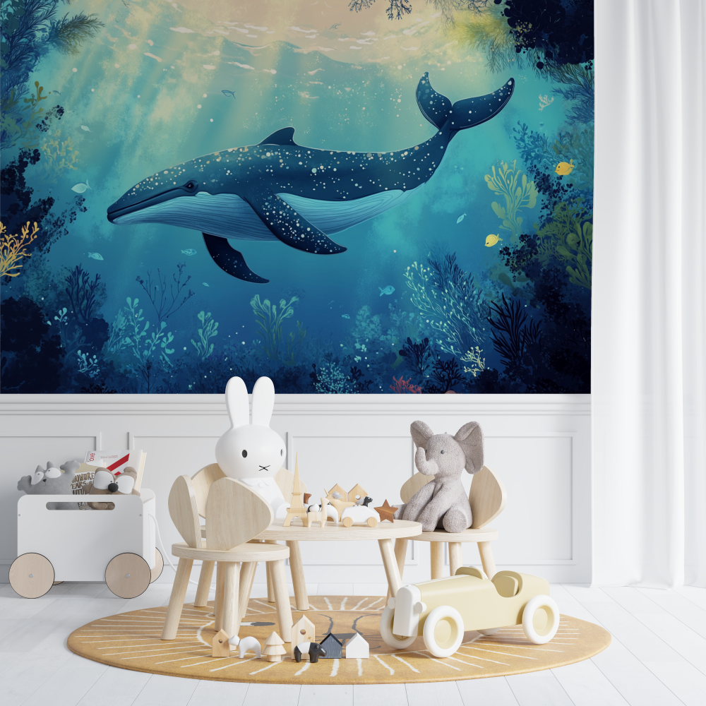 Papier peint marin chambre bleue chambre de bebe