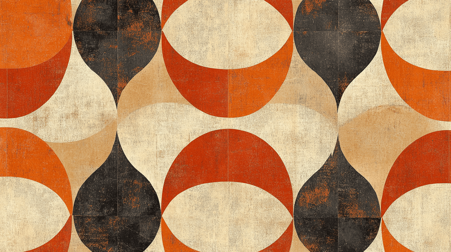 Papier Peint Vintage Géométrique