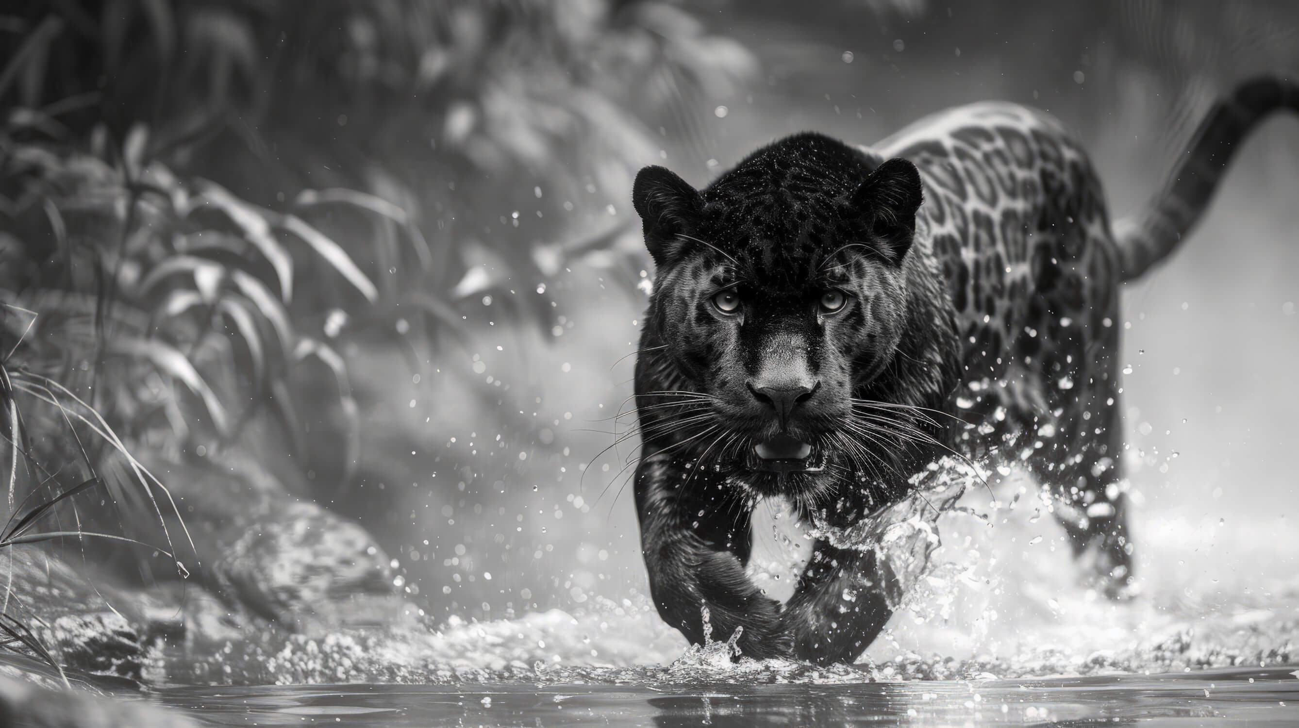 Papier Peint Panthère Noire