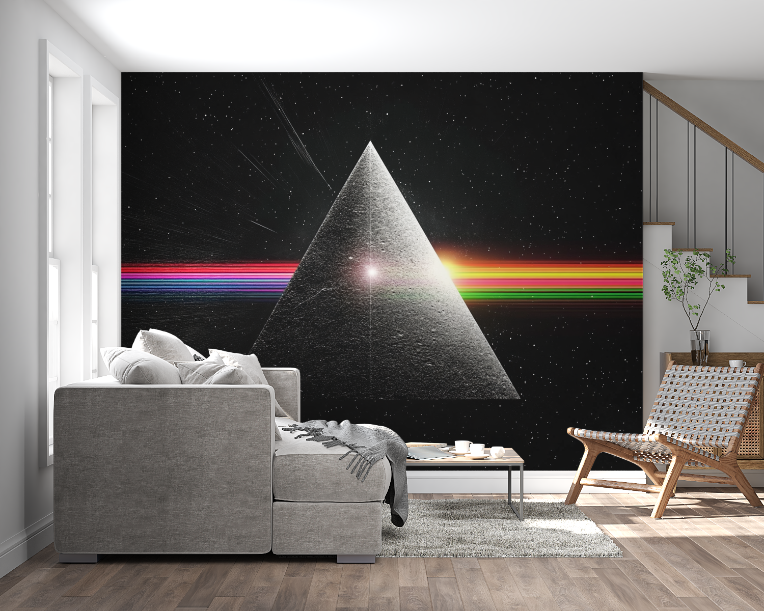 Papier peint pink floyd panoramique mural