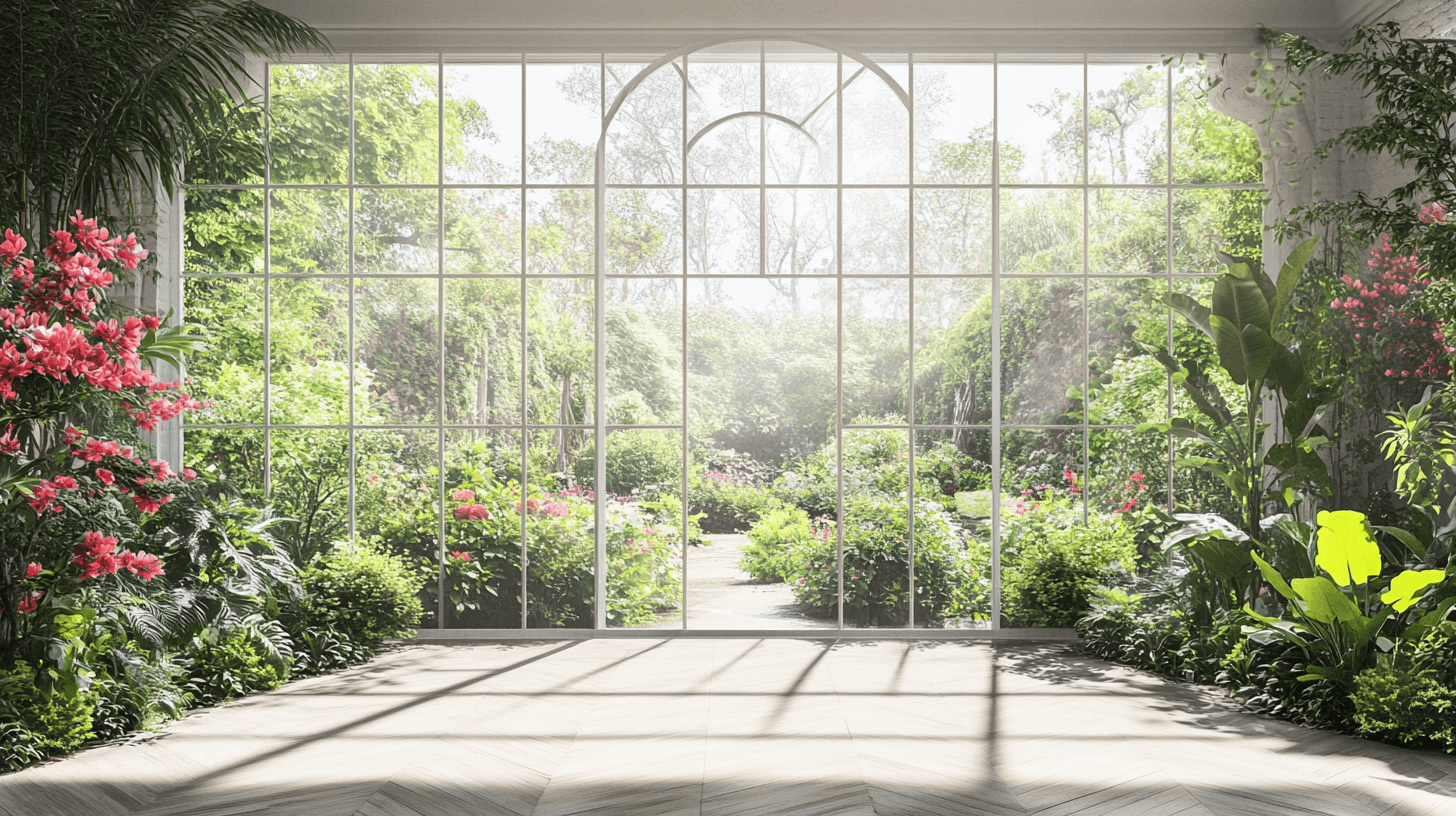 Papier Peint Trompe L'oeil Verriere