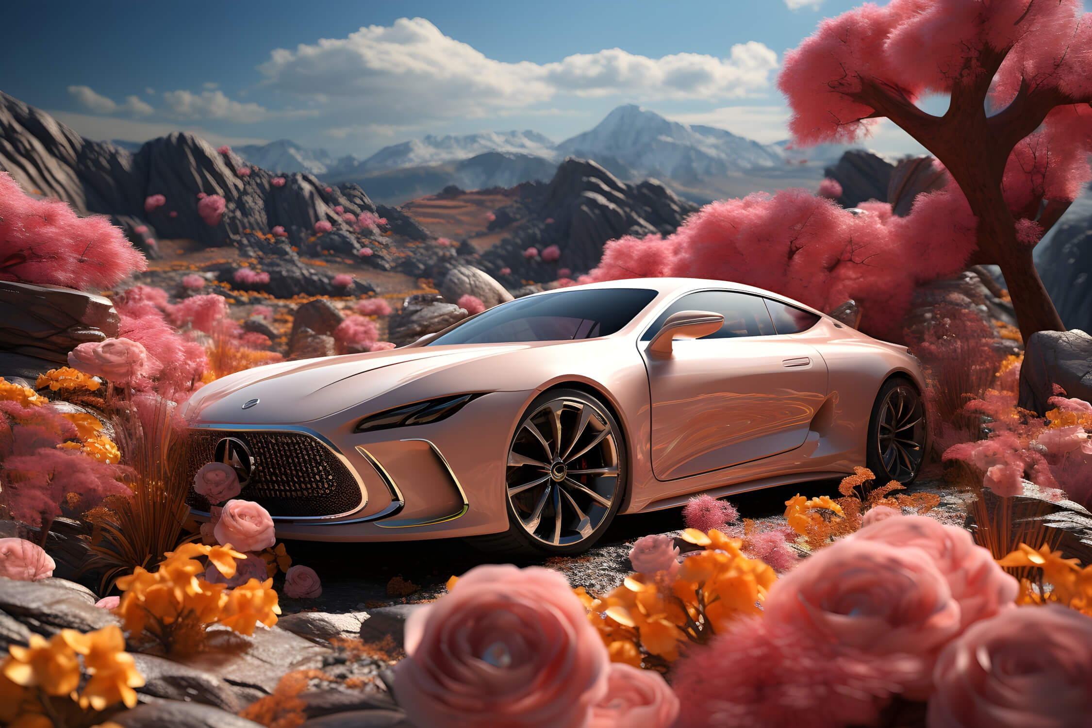 Papier Peint Geant Voiture Luxe