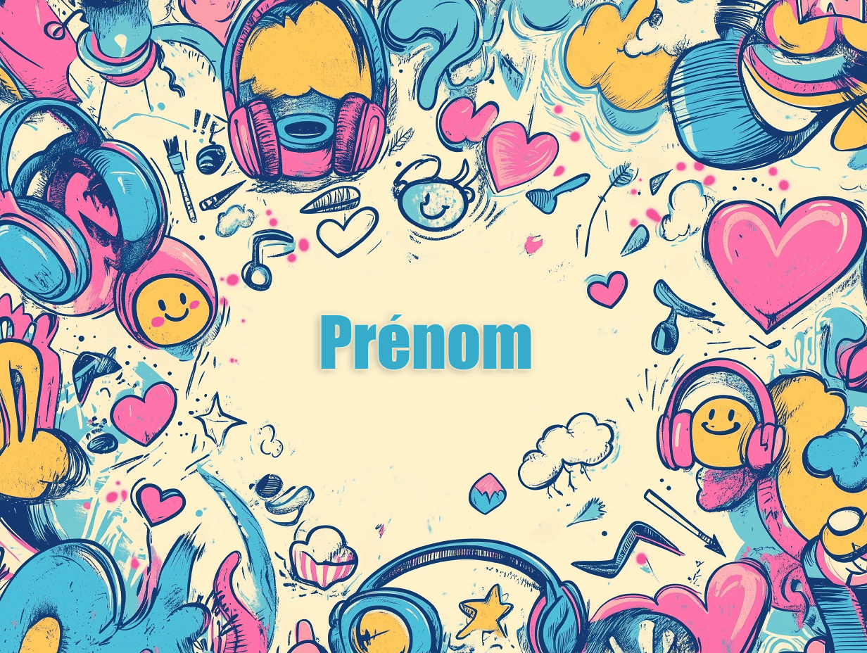 Papier Peint Prénom Tag