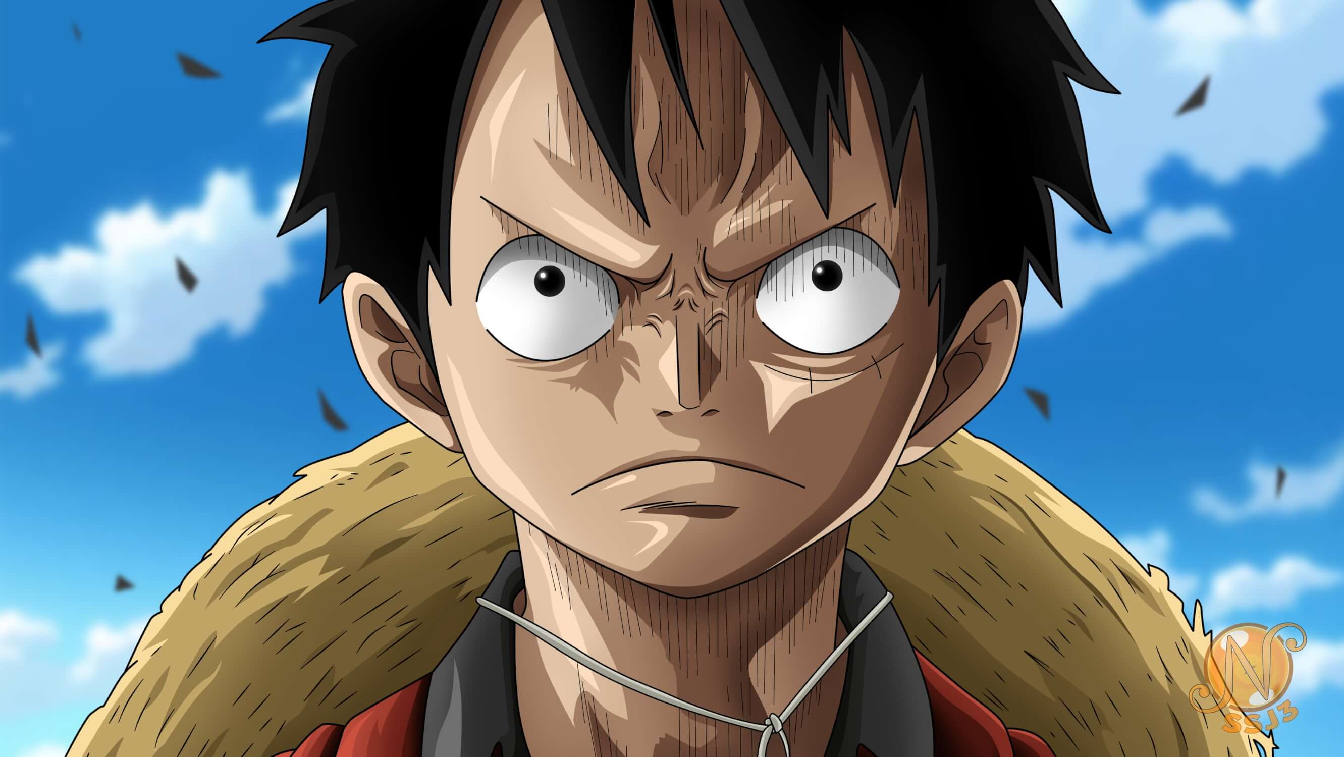 Papier Peint One Piece Luffy Énervé