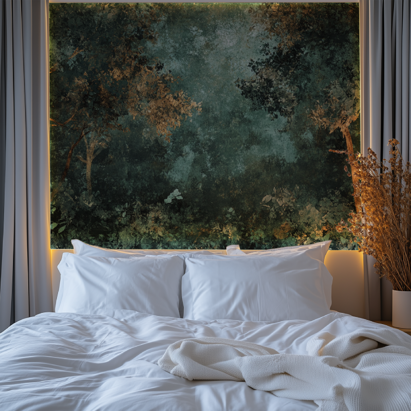 Papier peint arbre balc chambre premium