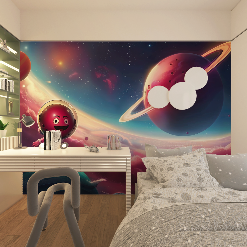 Papier peint xxl espace intersideral chambre adolescents