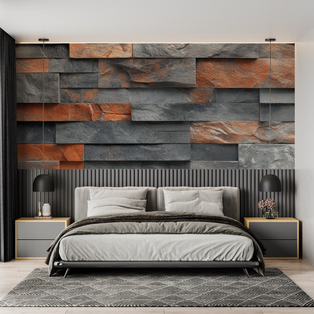 Papiers peints trompe l oeil chambre adulte tendance