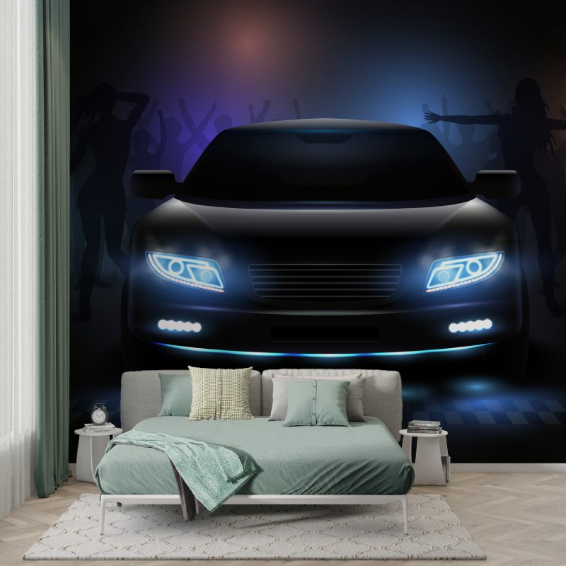 Papier peint voiture pour enfants murs