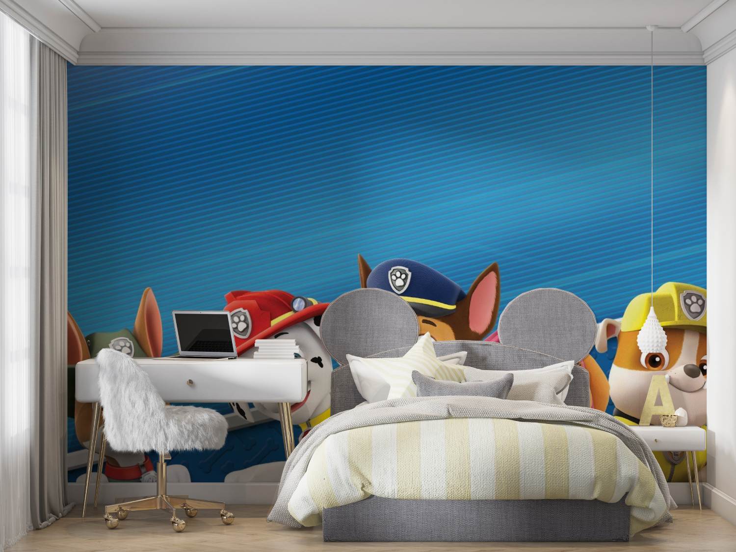 Papier peint pat patrouille pan...ue mur chambre panoramique