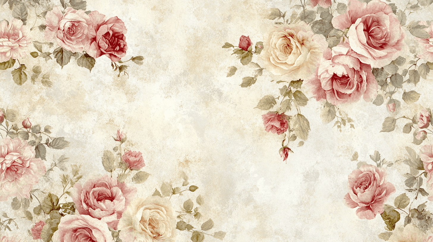 Papier Peint Vintage Fleur
