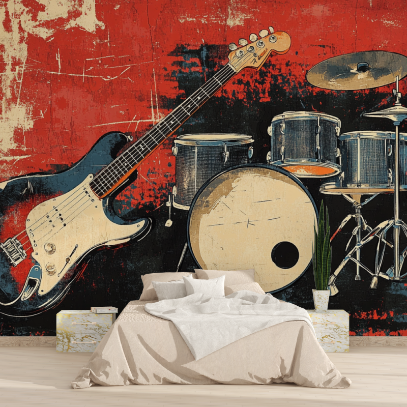 Papier peint rock sound 1815
