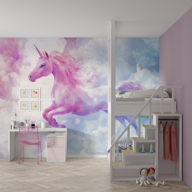 Papier peint decoration chambre... magique mur chambre fille