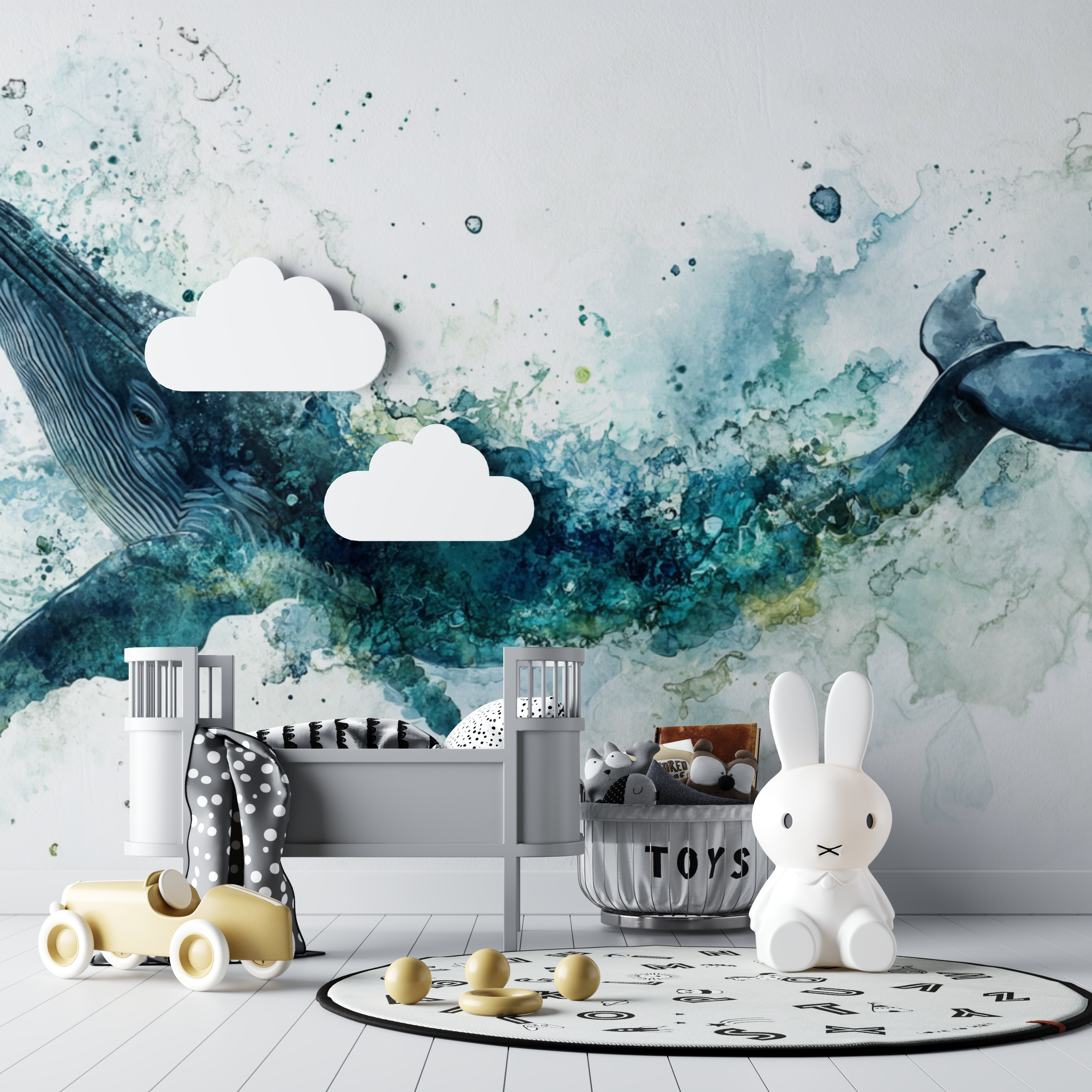 Papier peint ocean bebes bebe tipi