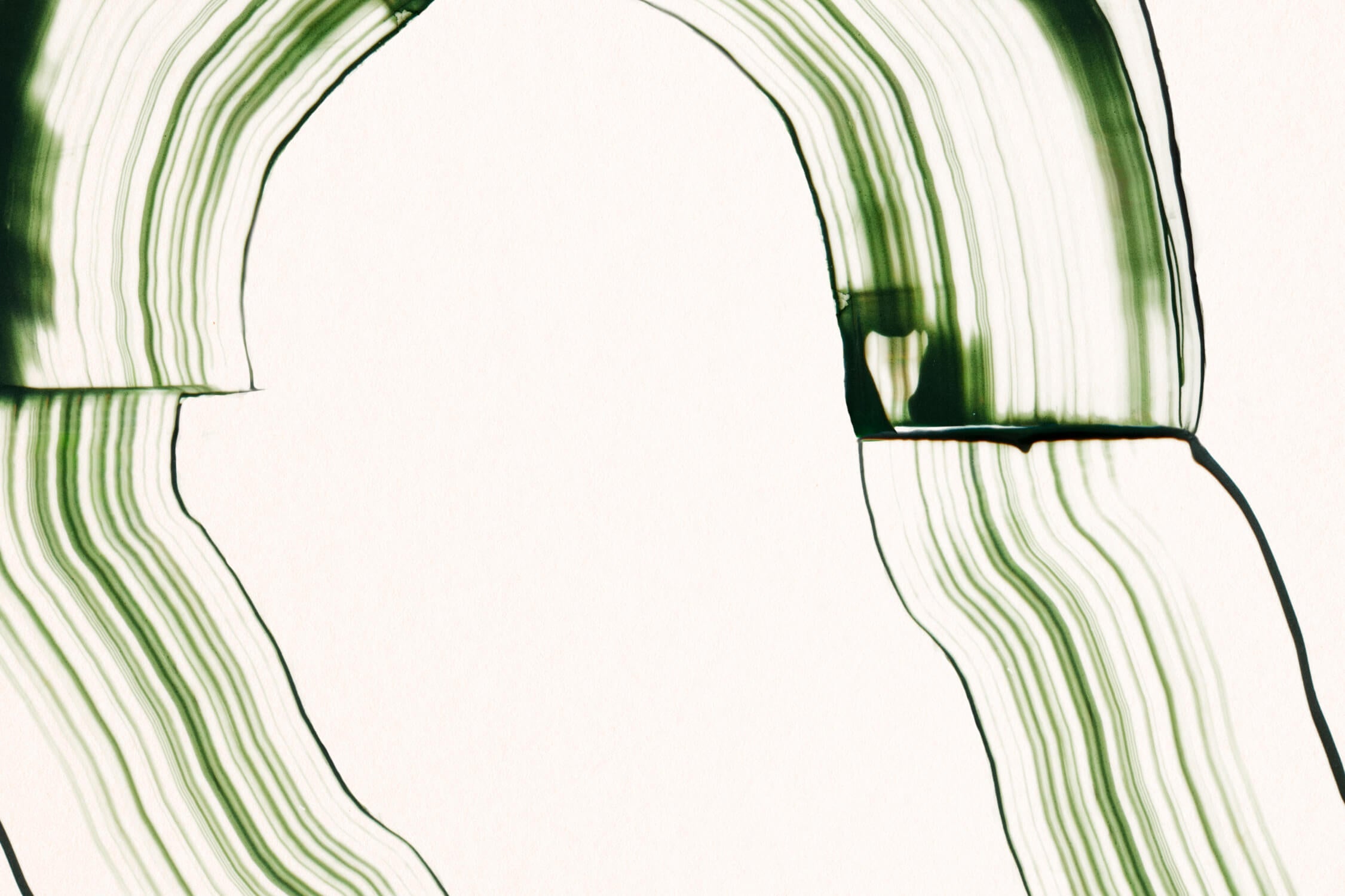 Papier Peint Aquarelle Lignes Vertes