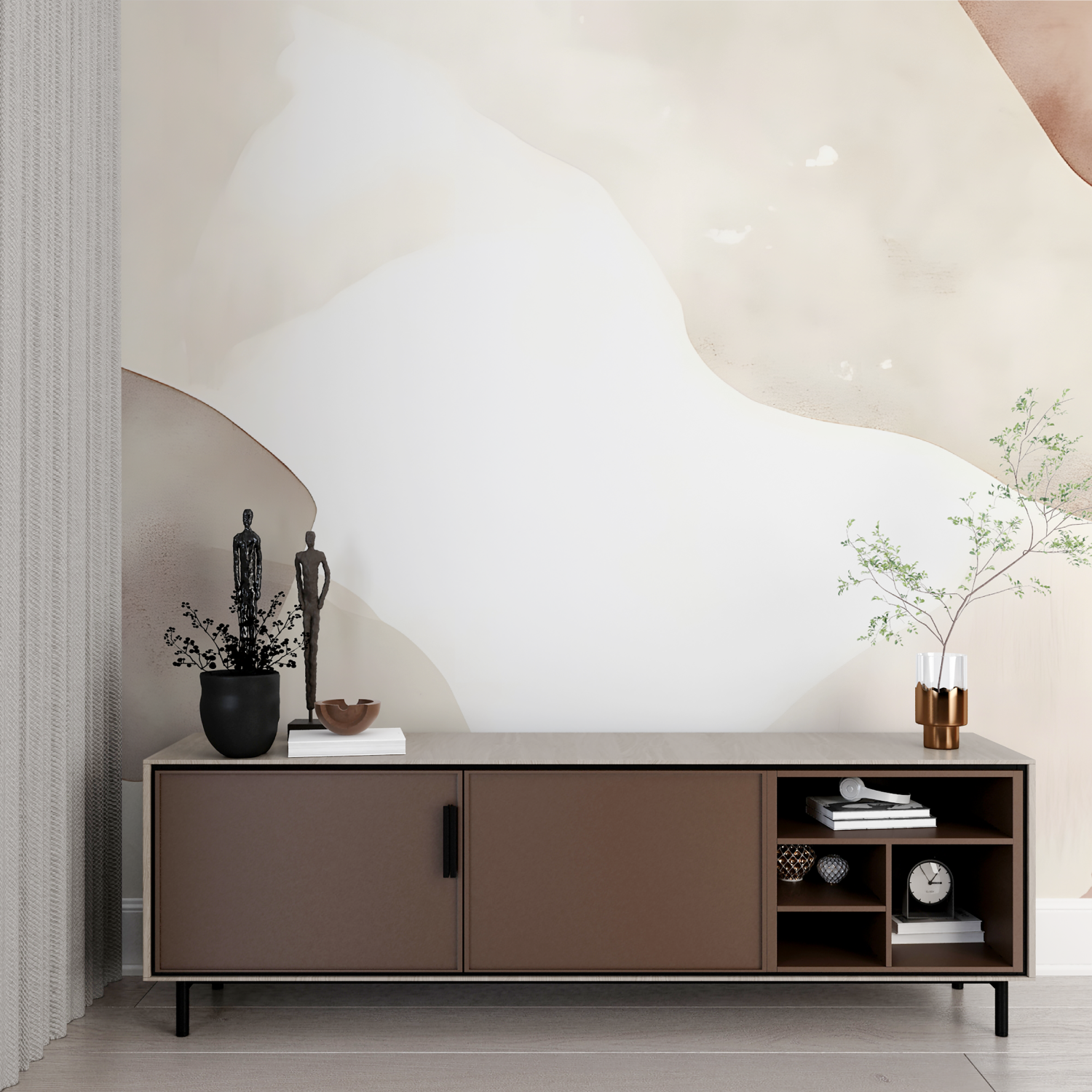 Papier peint aquarelle design imprime