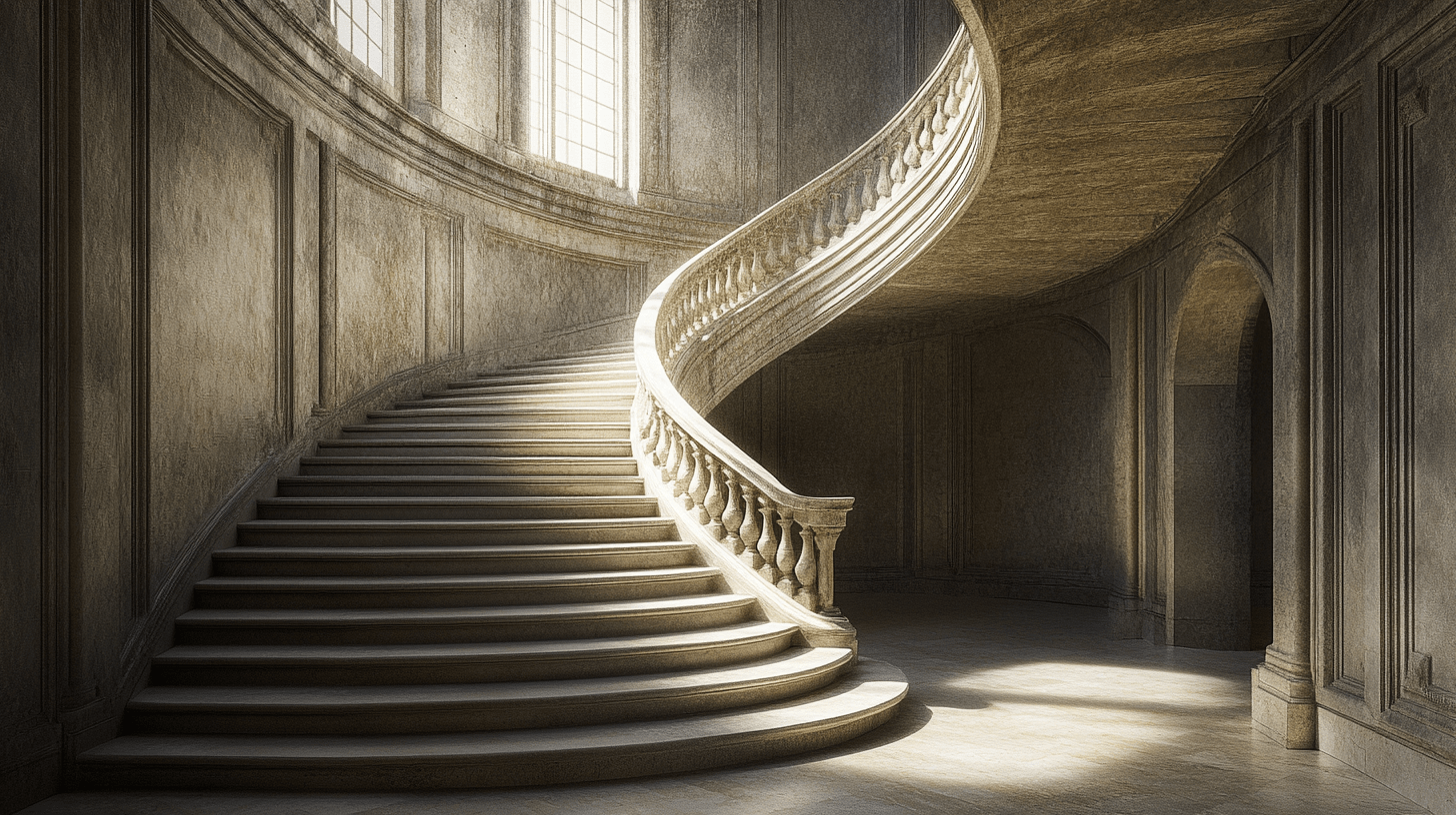 Papier Peint Escalier Trompe L'oeil