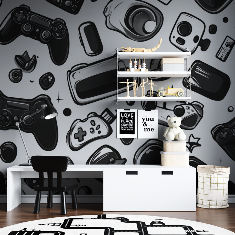 Papier peint esquisse de materi...eu tapisserie chambre ados