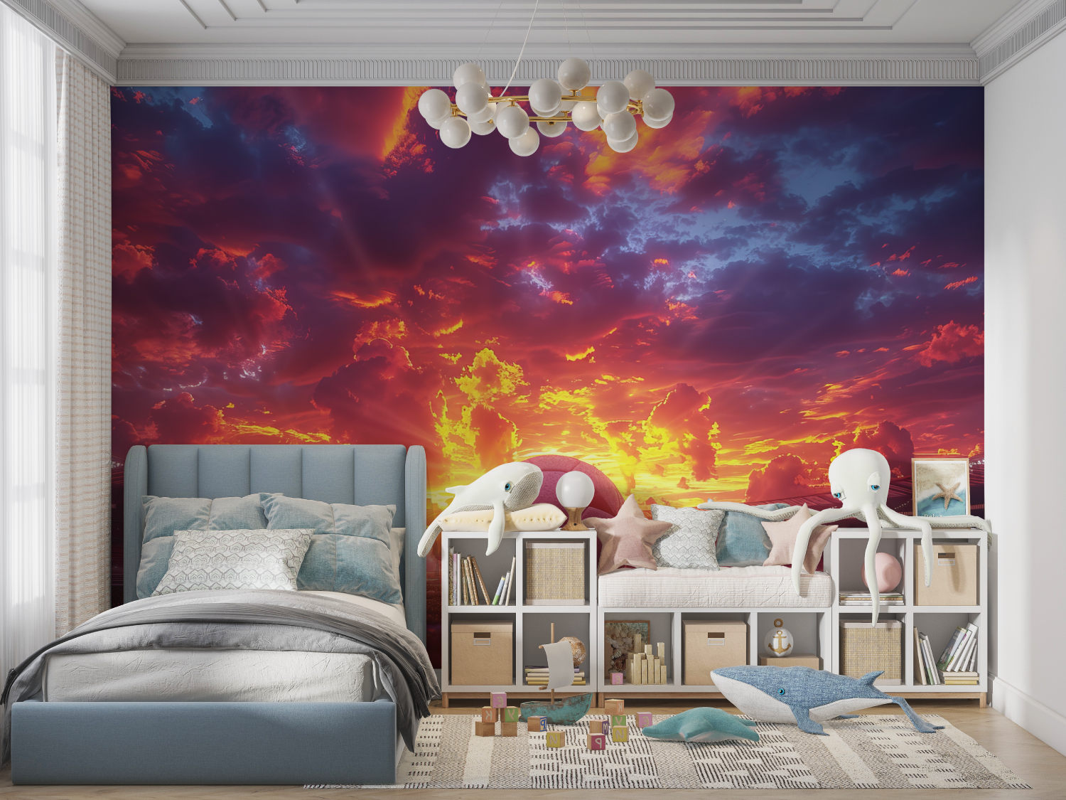 Papier peint xxl foot panoramique panoramique garcon