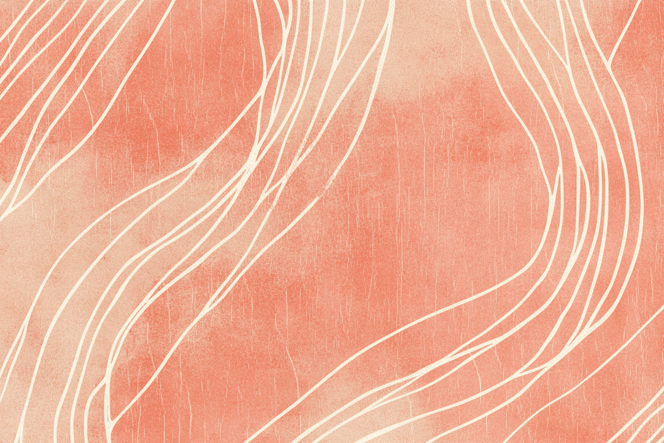 Papier Peint Terracotta Et Beige Linéaire