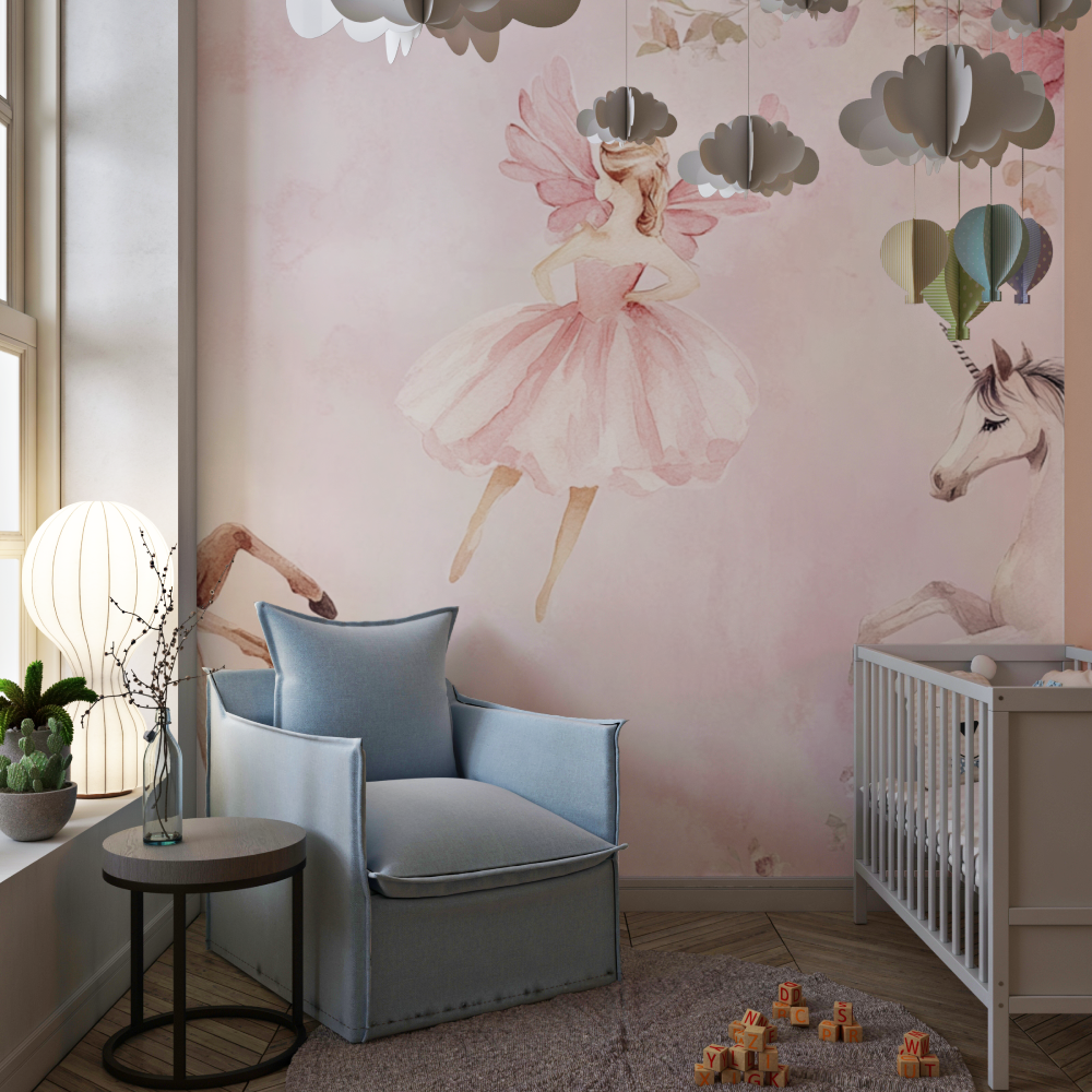 Papier peint chambre de fille t...rine rose chambre de fille